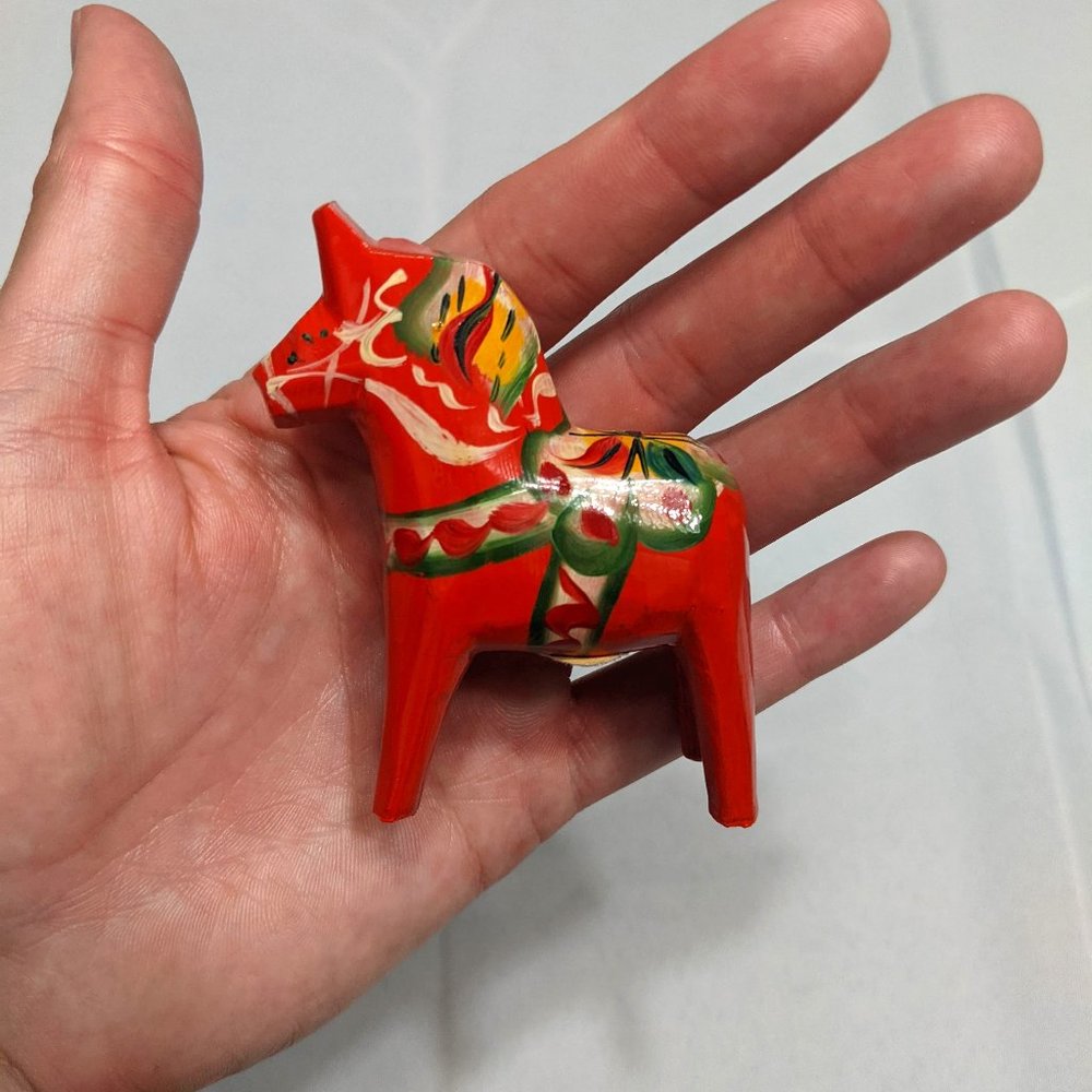 Rare Nils Olsson Dala Horse Swedish Hand-Painted